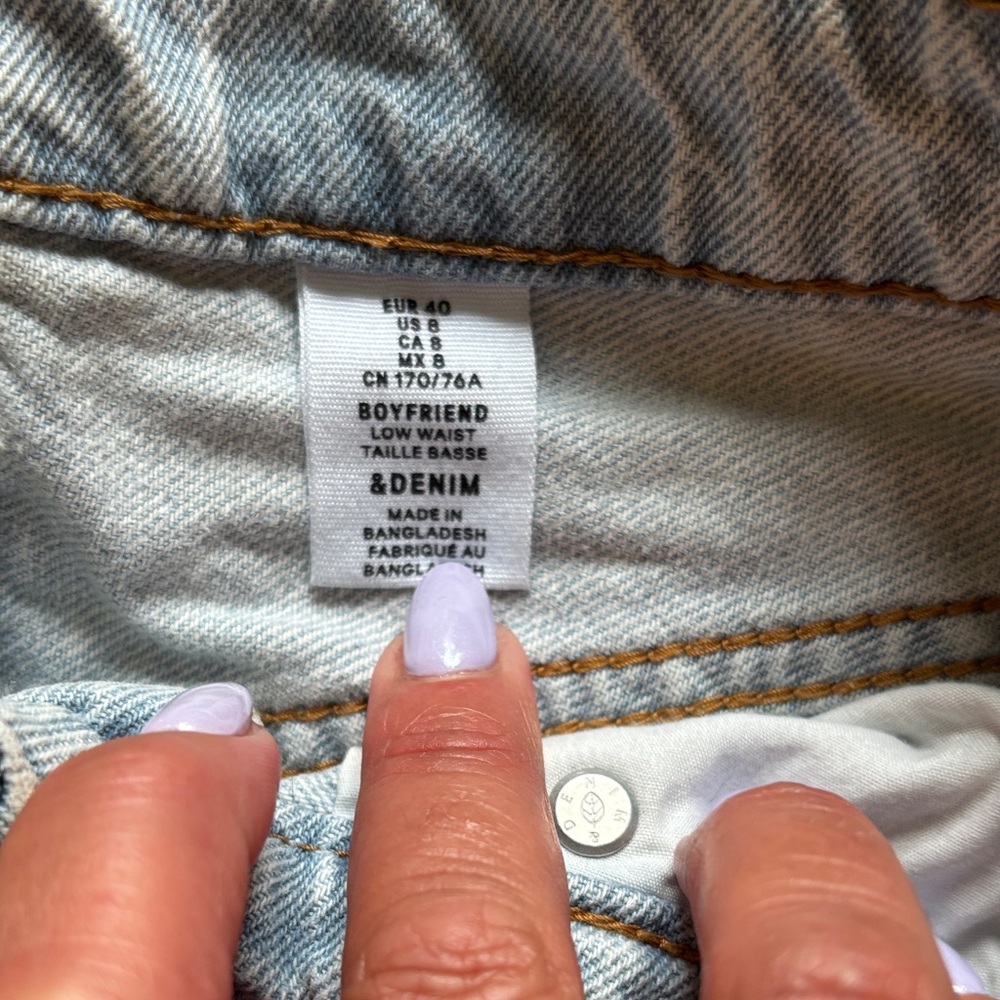 H&M Men's Ripped Light Blue Jeans - Picture 3 of 4